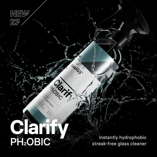 CarPro Clarify PH²OBIC : le nettoyant vitre qui nettoie et protège en un seul geste !