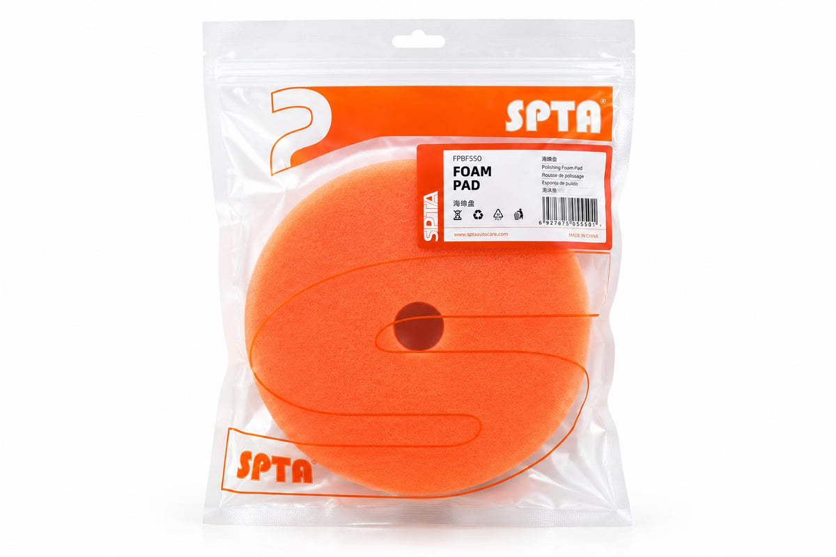 SPTA Pad de Polissage Orange 5" (125-135mm) – Light Cut / Polishing • Polyvalent