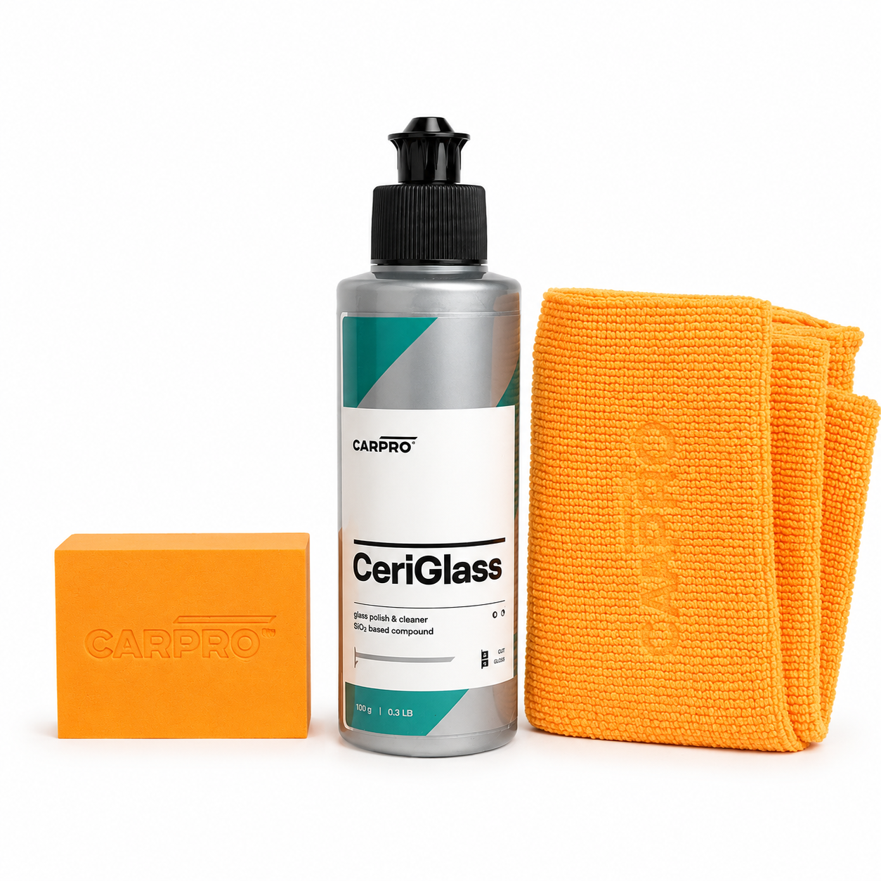CARPRO CeriGlass Kit  – Polish pour vitres et élimination des traces d’eau