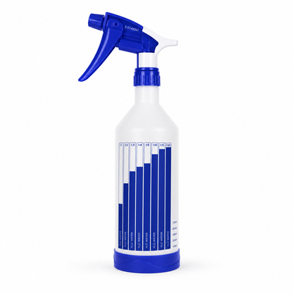 SGCB Spray Bottle 2.1 - Flacon Vaporisateur Résistant Chimique 800ml | Guide Dilution + Anti-fuite