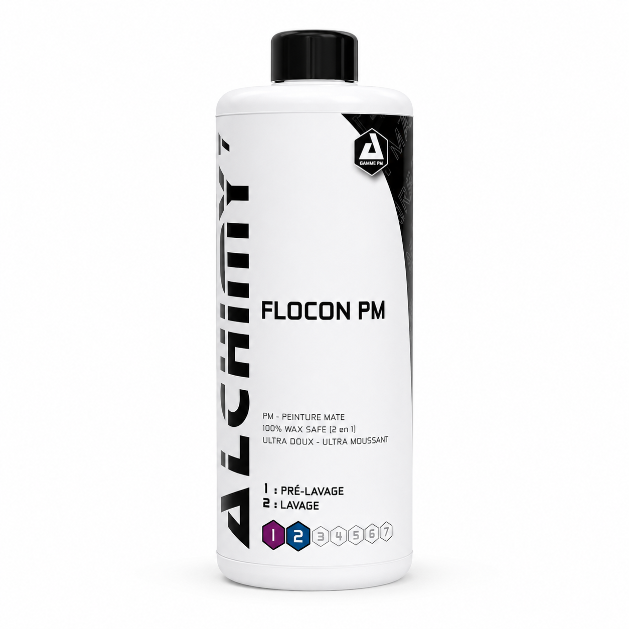 ALCHIMY7 FLOCON PM - Shampoing Peinture Mate Prélavage & Lavage 2 en 1 | 100% Wax Safe + Ultra Moussant