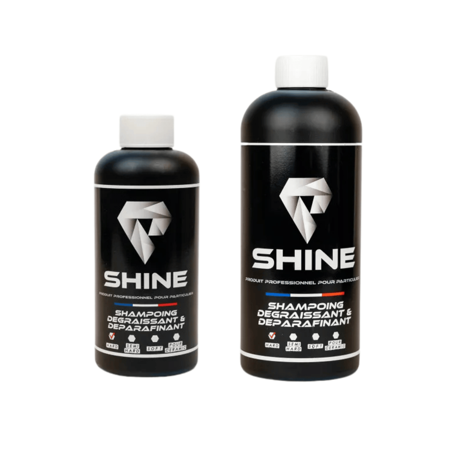 SHINE - SHAMPOING DEGRAISSANT & DEPARAFFINANT HARD | Retire Cires + Préparation