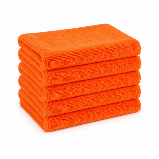 Lot de 5 Microfibre buffing orange