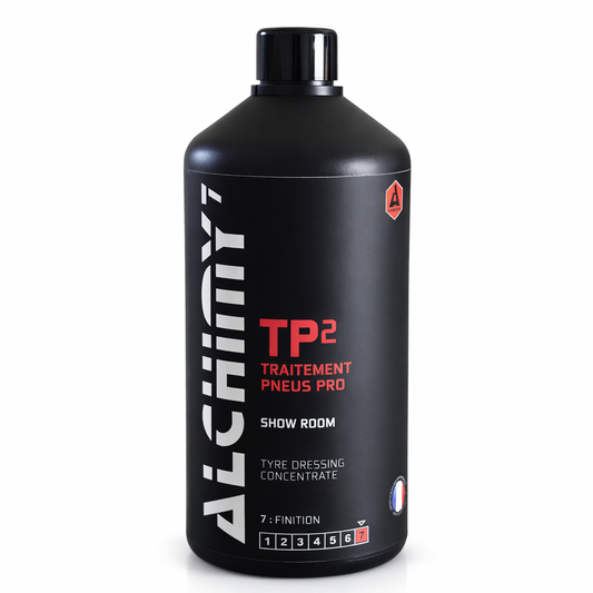 ALCHIMY7 - TP² | Traitement Pneus PRO 1L | Sans Silicone + Biodégradable + Satiné