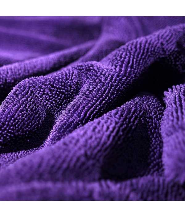 MAXSHINE Purple Duo Twisted - Serviette Séchage Microfibre 60x90cm | Ultra Absorbante 1200 GSM